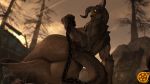  16:9 2019 3d_(artwork) anthro bethesda_softworks big_breasts breasts butt chain claws deathclaw digital_media_(artwork) fallout female horn looking_at_viewer nude open_mouth scalie sfrogue smile solo source_filmmaker thick_thighs video_games 