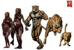  2013 bastet_(world_of_darkness) borja_puig_linares cheetah clothed clothing felid feline female jewelry male mammal transformation were werecat werefelid werefeline world_of_darkness 