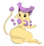  blush delcatty elpatrixf felid female feral fur mammal nintendo pok&eacute;mon pok&eacute;mon_(species) pussy simple_background solo video_games white_background 