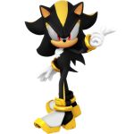  1:1 absurd_res black_body black_fur chest_tuft clothing eulipotyphlan frown fur gloves handwear hedgehog hi_res male mammal nibroc-rock recolor red_eyes shadow_android sonic_the_hedgehog_(series) tuft yellow_body yellow_fur 