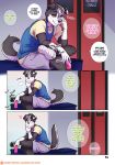  2019 anthro berry_(tokifuji) canid canine canis comic dialogue domestic_dog english_text hi_res male mammal sitting text tokifuji 