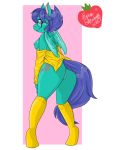  anthro anus breasts butt clothed clothing equid equine eyewear female glasses hi_res legwear looking_at_viewer looking_back mammal nipples partially_clothed pterippus pussy rear_view shirt simple_background socks solo spacestrawberry topwear wings 