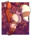  alpha_channel anthro autumn big_butt butt clothed clothing domestic_ferret female fluffy fluffy_tail fur furret hair hi_res hoodie kori_(potoobrigham) mammal mustela mustelid musteline nintendo pok&eacute;mon pok&eacute;mon_(species) potoobrigham rear_view smile solo stripes thick_thighs topwear video_games 