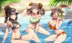  aliasing bikini glasses mei_(pokemon) pokemon swimsuit tagme_(character) takecha water wet 