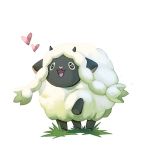 &lt;3 2019 ambiguous_gender fur grass hi_res horn nintendo open_mouth open_smile pok&eacute;mon pok&eacute;mon_(species) sepphyr simple_background smile solo video_games white_background white_body white_fur white_wool wool_(fur) wooloo 
