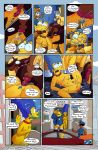  absurd_res animal_genitalia animal_penis anus balls bestality black_eyes blargsnarf blue_hair bodily_fluids breasts brown_body brown_fur chief_wiggum collar comic cum cum_inside erection female female_on_feral feral fur gangbang genital_fluids group group_sex hair hi_res human human_on_human jewelry knot lou_(the_simpsons) male male/female mammal marge_simpson necklace officer_sniffy penis sex the_simpsons vaginal yellow_body yellow_skin 