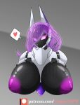  &lt;3 2019 areola big_breasts breasts canid canine canis digital_media_(artwork) female hologram huge_breasts humanoid inverted_nipples jackal machine mammal nipples not_furry robot simple_background solo venus_(zzvinniezz) zzvinniezz 