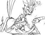  anthro anthro_on_anthro anthro_penetrated anthro_penetrating avian beak bird blitzo_(vivzmind) clothed clothing demon dialogue duo erection g-h- handjob helluva_boss horn humanoid male male/male owl penetration penile penis sex stolas_(vivzmind) 