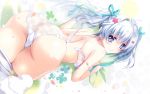  ass blue_eyes blue_hair blush bra original panties pantyhose twintails underwear uzuki_hiro waifu2x 