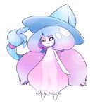  2019 :t annoyed black_sclera blue_hair blush clothing dress featureless_feet featureless_hands female hair hat hatterene headgear headwear hi_res humanoid long_hair nintendo pigtails pok&eacute;mon pok&eacute;mon_(species) pouting simple_background solo standing tentacles translucent video_games white_background white_body white_eyes white_skin witch_hat 