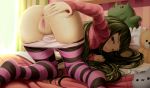  anus ass ass_grab dkoro pantsu panty_pull pantyhose pointy_ears pussy sweater uncensored 