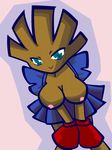  blue_eyes breasts crossgender female furry hitmonchan lowres nintendo nipples no_humans pok&#233;mon pok&#233;morph pokemon rule_63 skirt smile solo unknown_artist video_games 