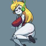  blue_eyes breasts butt cave_story curly_brace female noill solo video_games 