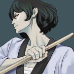  ishikawa_goemon_xiii japanese_clothes lupin_iii miyamoto_yoshiko sword 