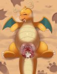  after_sex bodily_fluids cum cum_in_mouth cum_in_pussy cum_inside cum_on_tongue cute_fangs dragon dragonite female gaping gaping_pussy genital_fluids genital_piercing hi_res hyper hyper_pussy narrowed_eyes nintendo open_mouth open_smile piercing pok&eacute;mon pok&eacute;mon_(species) pussy pussy_piercing slimefur smile solo sweat tongue video_games wings 