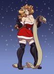  2019 armwear big_breasts blonde_hair boots breasts christmas cleavage clothed clothing domestic_pig elbow_gloves female footwear gloves hair handwear hi_res holidays huge_breasts legwear list ludwig_bullworth_jackson_(copyright) mammal pen suea_sowwet suid suina sus_(pig) thigh_highs toughset wide_hips 