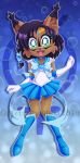  2019 anthro archie_comics black_hair black_nose clothed clothing digital_media_(artwork) dipstick_ears fangs felid feline female hair looking_at_viewer lynx mammal metalpandora multicolored_ears nicole_the_lynx open_mouth open_smile sailor_mercury sailor_moon_(series) short_hair smile solo sonic_the_hedgehog_(archie) sonic_the_hedgehog_(comics) sonic_the_hedgehog_(series) teal_eyes watermark 