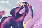  2019 aged_up crown dementra369 equid female feral friendship_is_magic horn jewelry mammal my_little_pony necklace solo twilight_sparkle_(mlp) winged_unicorn wings 