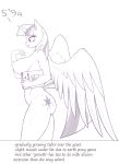  2019 5_fingers anthro anthrofied areola big_breasts book breasts cutie_mark english_text equid eyelashes feathered_wings feathers female fingers flame-lonewolf friendship_is_magic hi_res horn mammal my_little_pony nipples nude side_view solo text twilight_sparkle_(mlp) winged_unicorn wings 