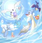  ambiguous_gender craftsman kingdra kyogre legendary_pok&eacute;mon lugia magikarp manaphy marine nintendo pok&eacute;mon pok&eacute;mon_(species) sky slowking video_games water 