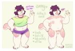 &lt;3 5_fingers ahoge_(artist) anthro areola balls big_areola breasts clothed clothing dialogue digital_media_(artwork) english_text fingers fur gynomorph hair intersex jewelry necklace nipples nude open_mouth paws penis pink_nose pubes slightly_chubby solo standing teeth text tongue 