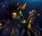  2019 5_fingers archery_(artist) canid canine canis digital_media_(artwork) fingers fish hybrid mammal marine shark underwater water wolf 