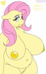 anthro big_breasts breasts equid equine female fluttershy_(mlp) friendship_is_magic habbodude huge_breasts josieokami mammal my_little_pony nude pussy slightly_chubby 