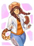  animal_humanoid clothed clothing felid felid_humanoid female hat headgear headwear hi_res humanoid jaguar_humanoid kitzy_(character) luxarts mammal mammal_humanoid pantherine pantherine_humanoid solo 