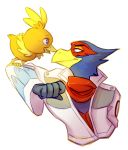  ambiguous_gender anthro duo falco_lombardi feral nintendo pok&eacute;mon pok&eacute;mon_(species) saffronic star_fox torchic video_games 