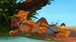  2019 anthro anthrofied balls bikini blue_eyes brown_body brown_fur chest_tuft clothed clothing cub detailed_background disney duo eyes_closed fan_character felid female flat_chested from_behind_position fur hi_res humanoid_penis lion looking_pleasured lying male male/female mammal multicolored_body multicolored_fur nika_(mbsp) nipples nude on_side open_mouth orange_body orange_fur outside pantherine panties panties_around_one_leg pants_down partially_clothed penetration penis plant pussy sex smile spread_legs spreading swimwear tan_body tan_fur the_giant_hamster the_lion_king tojo tongue tuft two_tone_body two_tone_fur underwear underwear_around_one_leg vaginal vaginal_penetration water yellow_sclera young 