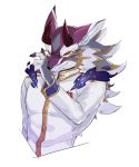  aaassstaro bael_(tas) canid canine canis demon eyewear glasses hair horn jackal long_hair male mammal mane mane_hair tokyo_afterschool_summoners video_games 