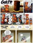  2019 anthro canid canine clothed clothing comic disney fox judy_hopps lagomorph male mammal nauyaco nick_wilde prison zootopia 