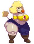 &lt;3 2019 anthro belly big_breasts big_butt biped boots bottomwear breasts butt canid canine canis catdog_(series) cleavage clothed clothing crop_top crossed_arms curvy_figure digital_media_(artwork) domestic_dog eyes_closed female footwear front_view heart_nose hi_res huge_breasts huge_hips jeans mammal midriff navel nickelodeon nipple_outline overweight overweight_female pants poodle shirt shriek_dubois simple_background solo sssonic2 teeth thick_thighs topwear voluptuous white_background wide_hips 