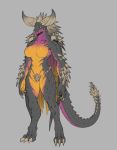  absurd_res anthro capcom claws dragon elder_dragon female hi_res kumaxcross monster_hunter nergigante nude reptile scalie simple_background solo video_games 