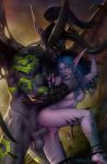  balls black_hair blizzard_entertainment blue_eyes blue_hair breasts chokehold demon digital_media_(artwork) duo elf erection female green_eyes hair horn humanoid humanoid_on_humanoid humanoid_penis humanoid_pointy_ears illidan_stormrage larger_male long_hair male male/female male_penetrating mammal markings membrane_(anatomy) membranous_wings night_elf nipples not_furry open_mouth penetration penis pink_body pink_skin pulling_hair pussy scratch sex size_difference smaller_female tagovantor teeth touching_hair tyrande_whisperwind vaginal vaginal_penetration video_games warcraft wings 