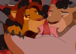  2015 ball_lick balls barbed_penis bisexual bite bodily_fluids claws cuckold disney erection felid female forced genital_fluids group hi_res hyaenid incest licking lion looking_at_viewer male male/female male/male male_penetrated male_penetrating male_penetrating_male mammal mcfan nala oral pantherine penetration penile penis penis_lick precum rape scar_(the_lion_king) sex simba spotted_hyena story story_at_source tapering_penis the_lion_king tongue tongue_out 
