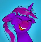  69beas digital_media_(artwork) equid equine feral friendship_is_magic horn laugh male mammal my_little_pony neon_eclipse open_mouth smile solo unicorn 