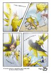  blush comic english_text feathers fur gabmonteiro9389 hybrid legendary_pok&eacute;mon male nintendo pikachu pok&eacute;mon pok&eacute;mon_(species) rosechu_(character) sonic_the_hedgehog_(series) sonichu_(character) sonichu_(series) sonichu_(species) text video_games yellow_body yellow_feathers yellow_fur zapdos 