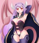  alma_elma big_breasts breasts clothed clothing demon female hi_res horn humanoid looking_at_viewer monster_girl_(genre) monster_girl_quest pikachumask solo video_games 