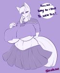  absurd_res anthro big_breasts boulder_(mlp) breasts clothing dialogue equid equine female friendship_is_magic gin-blade hi_res huge_breasts mammal maud_pie_(mlp) my_little_pony school_uniform small_head under_boob uniform 
