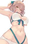  bikini breasts cleavage fate/grand_order okita_souji sakura_saber swimsuits 