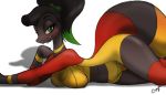 anthro big_breasts breasts coral_snake elapid_(snake) female forked_tongue miniferu nude pussy reptile scalie snake tongue tongue_out wide_hips 