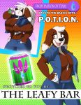  advertisement anthro before_and_after big_breasts bird_dog breasts brown_eyes caek canid canine canis clothed clothing cocker_spaniel curvy_figure digital_media_(artwork) domestic_dog dracojeff english_text female fur hair huge_breasts hunting_dog mammal multi_arm multi_breast multi_limb muscular muscular_female solo spaniel text the_leafy_bar torn_clothing transformation voluptuous 
