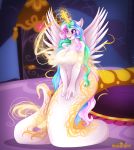  absurd_res big_breasts breasts equid female friendship_is_magic hi_res horn hybrid lamia magic mailner mammal my_little_pony princess_celestia_(mlp) reptile scalie serpentine snake winged_unicorn wings 