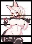  2019 absurd_res anthro bedroom_eyes big_breasts blush breasts canid canid_demon cellphone collar demon female fur hellhound helluva_boss hi_res kemono licking licking_lips licking_own_lips loona_(vivzmind) mammal narrowed_eyes phone red_eyes red_sclera seductive self_lick simple_background solo spiked_collar spikes tongue tongue_out whooo-ya 