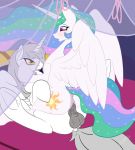  absurd_res anus balls blush equid female feral friendship_is_magic hi_res horn male male/female mammal miniferu my_little_pony penetration princess_celestia_(mlp) vaginal vaginal_penetration winged_unicorn wings 