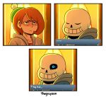  ... 2019 animated_skeleton blue_eyes bone close-up clothed clothing comic crossover dialogue english_text eyes_closed female frown gloria_(pok&eacute;mon) hair hat headgear headwear human looking_at_viewer male mammal nintendo not_furry one_eye_closed pok&eacute;mon sans_(undertale) skeleton skull smile sweater teeth text thegreyzen topwear undead undertale video_games 