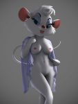  anthro blue_eyes breasts clothing curvy_figure digital_media_(artwork) disney eyelashes eyeshadow female makeup mammal miss_kitty_mouse miss_kitty_mouse_(artist) mouse murid murine nipples nude rodent simple_background smile the_great_mouse_detective thick_thighs wide_hips 