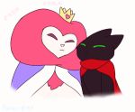  animated black_body black_fur cartoon_network crown domestic_cat felid feline felis fur king king_snugglemagne_xxv lion mammal mane mao_mao:_heroes_of_pure_heart pantherine patty-plmh purring royalty rubbing sheriff_mao_mao_mao 