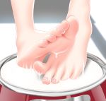  atago_(azur_lane) azur_lane barefoot bowl damao_yu feet feet_only food_on_toes greek_toe highres milk pet_bowl soles toenails toes toes_up wiggling_toes 